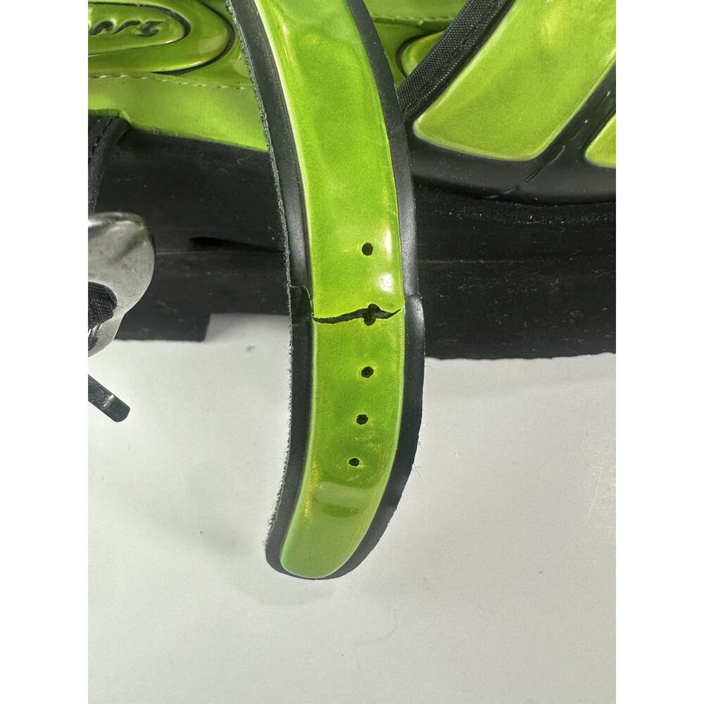 *Damaged* Rare Vtg 90s Skechers Platform Lime Green Chunky Sandals 10 Y2K Rave - Picture 14 of 16